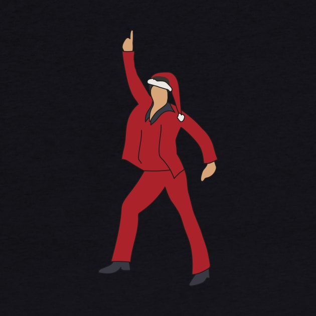 Christmas Disco Fever Santa John Travolta Emoji by popmoments